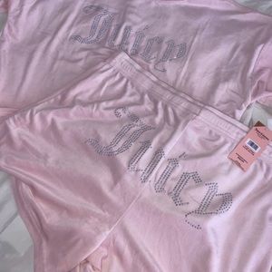 Juicy Couture 2 piece Bling set (shorts)